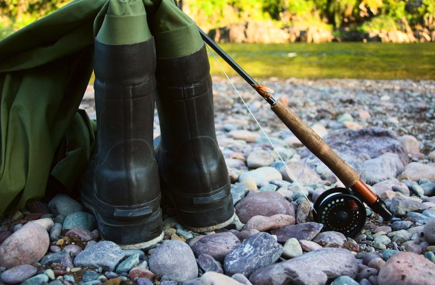 fly fishing waders and boots