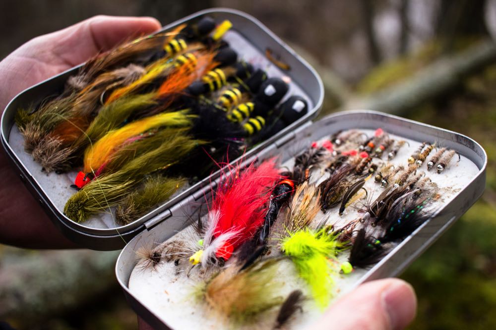 top fly Box full of wet fly fishing flies