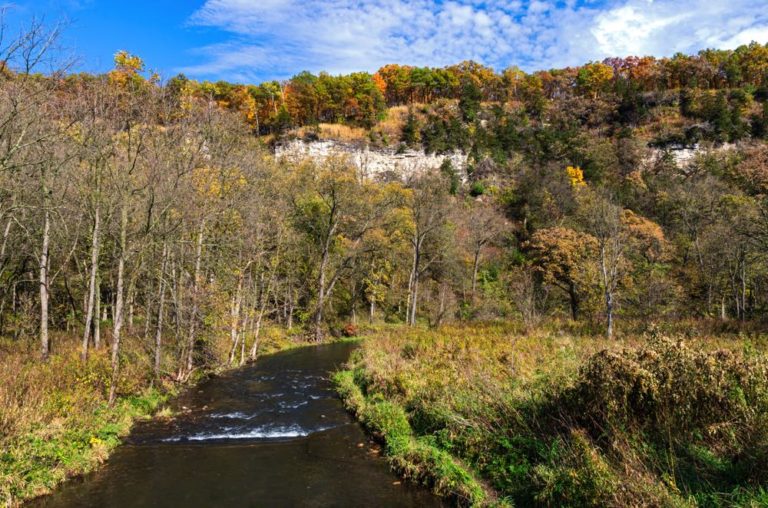 Fly Fishing Spot in Whitewater River Minnesota