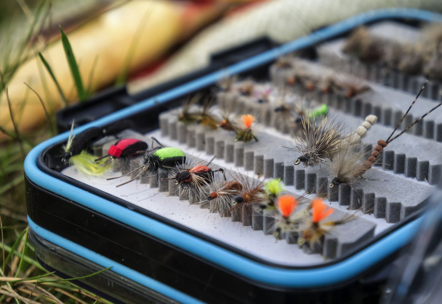 thumbnail image 2 of Compact Fishing Gear Thin Single Sided Fly Box - Magnetic Fly 2 of 13