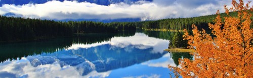 Fly Fishing in Canada Lake Minnewanka