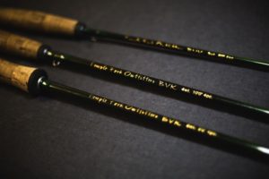 TFO BVK Fly Rod on a table