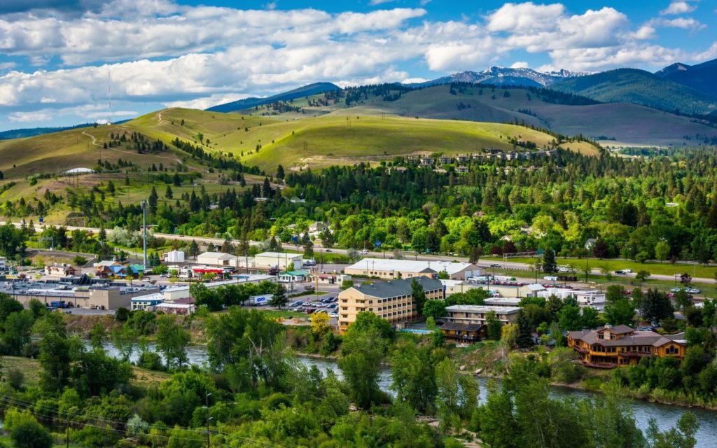A beautiful environment of Missoula, Montana.