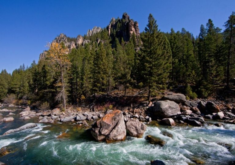 The Gallatin River near Big Sky, Montana