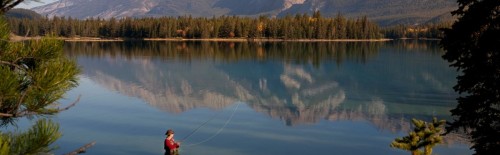 Fly Fishing on a Lake