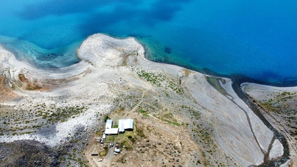 Jurassic Lake Lodge & Lake Aerial View