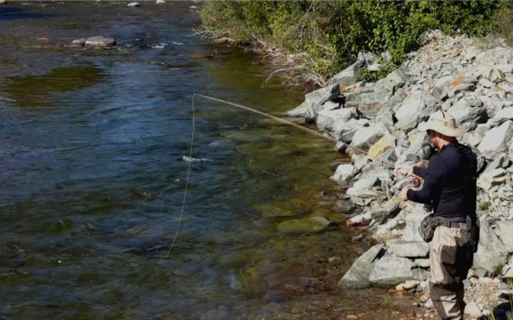 fishing with a bamboo fly rod