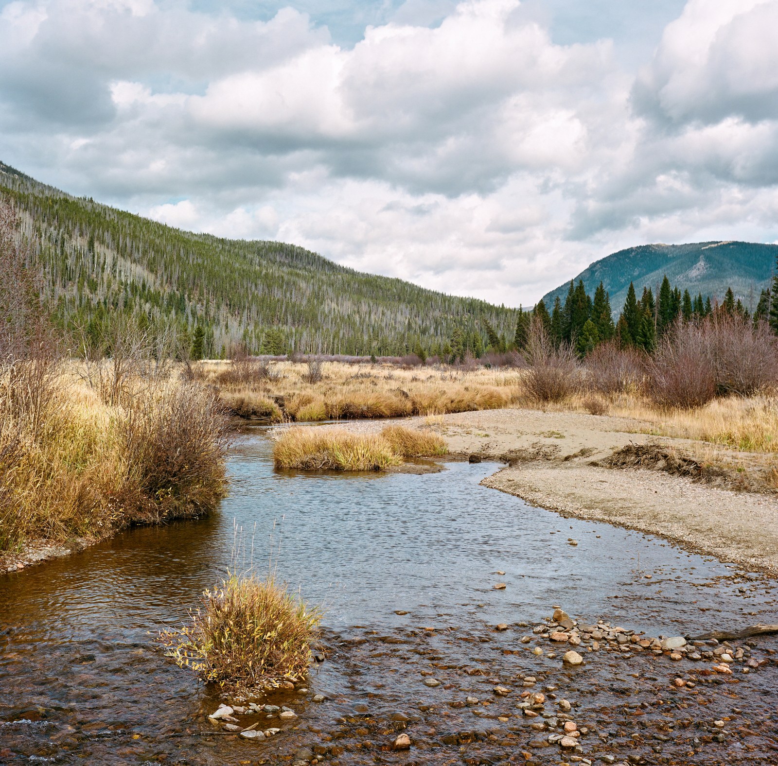 The Colorado River near Holzwarth Historic District in Rocky Mountain National Park, Colorado
