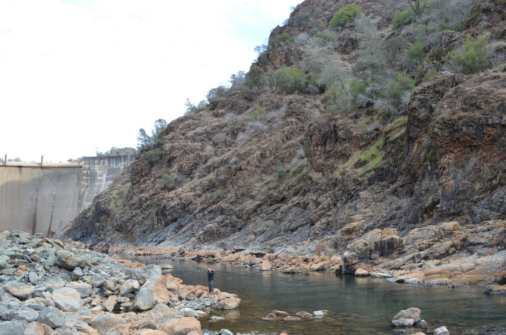 Yuba River canyon below Englebright Dam near Smartsville