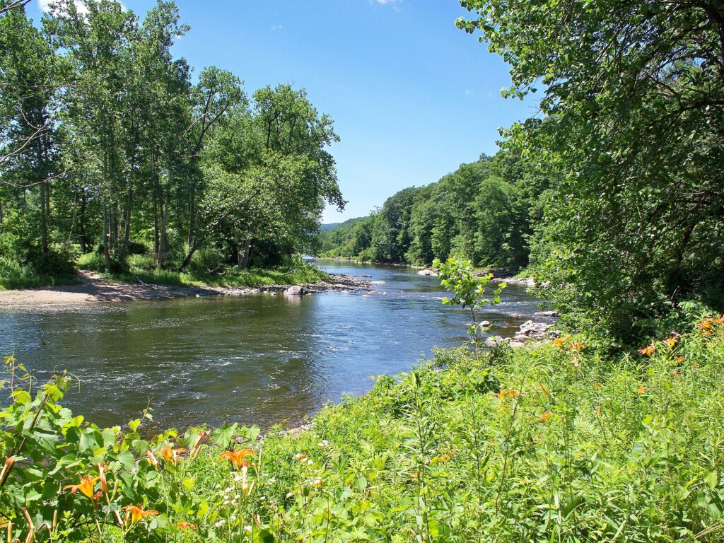 Housatonic River beside the Appalachian Trail near Kent, Connecticut.