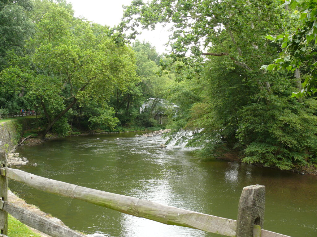 Brandywine Creek beside the Hagley Museum grounds.