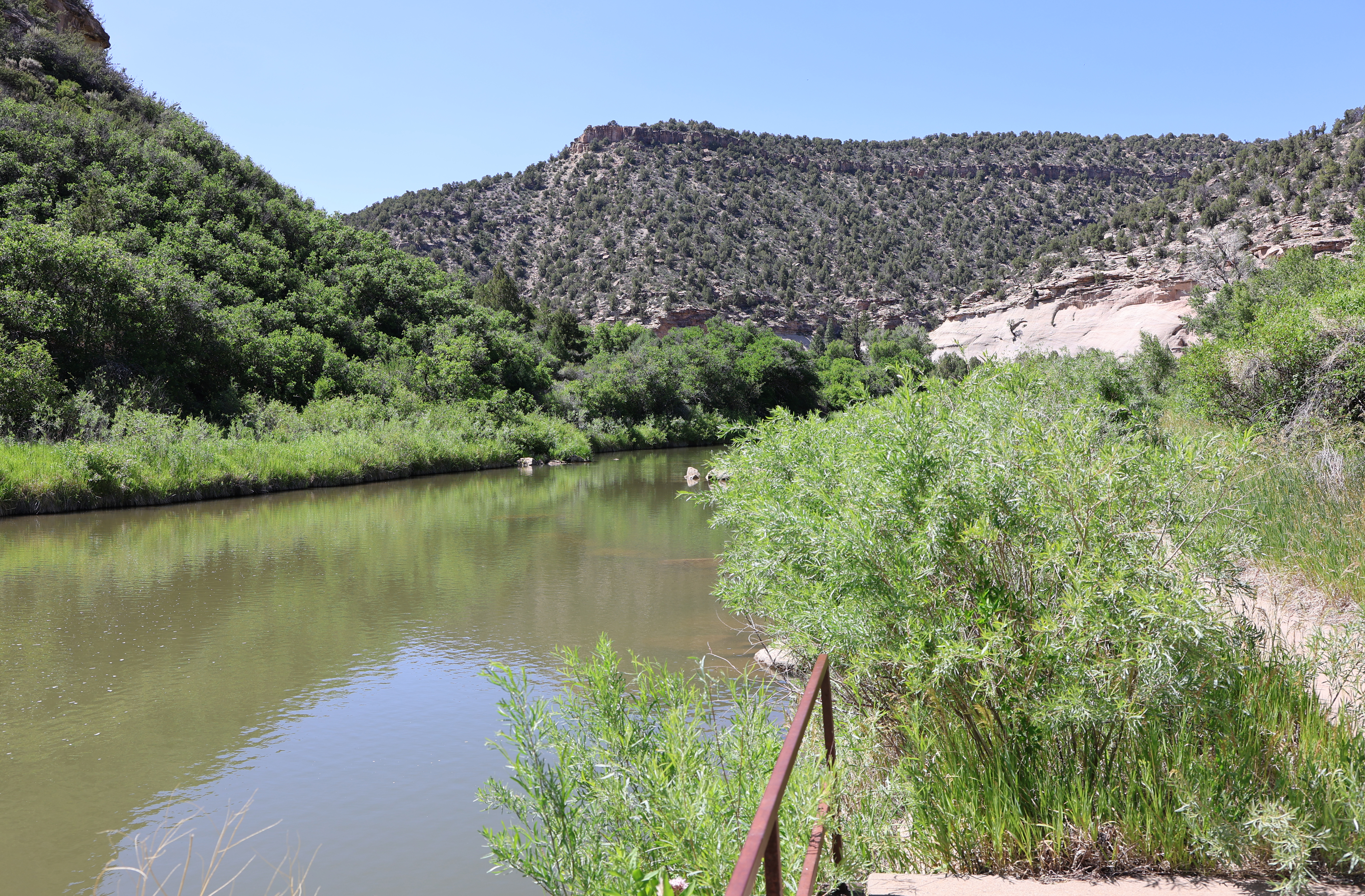 The Dolores River along Cabin Canyon River Walk.
