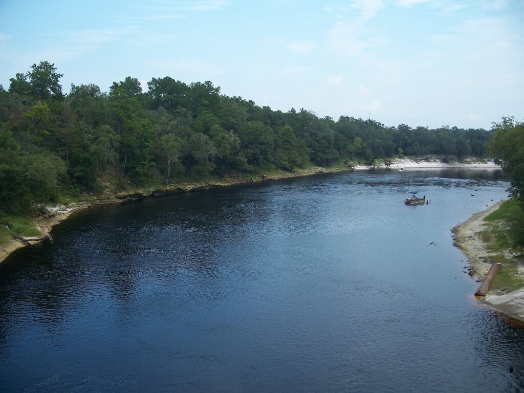 The Suwannee River at Dowling Park, Florida.