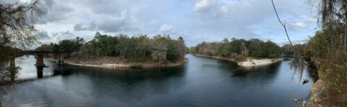 The Suwannee River at Suwannee River State Park near Live Oak, Florida.
