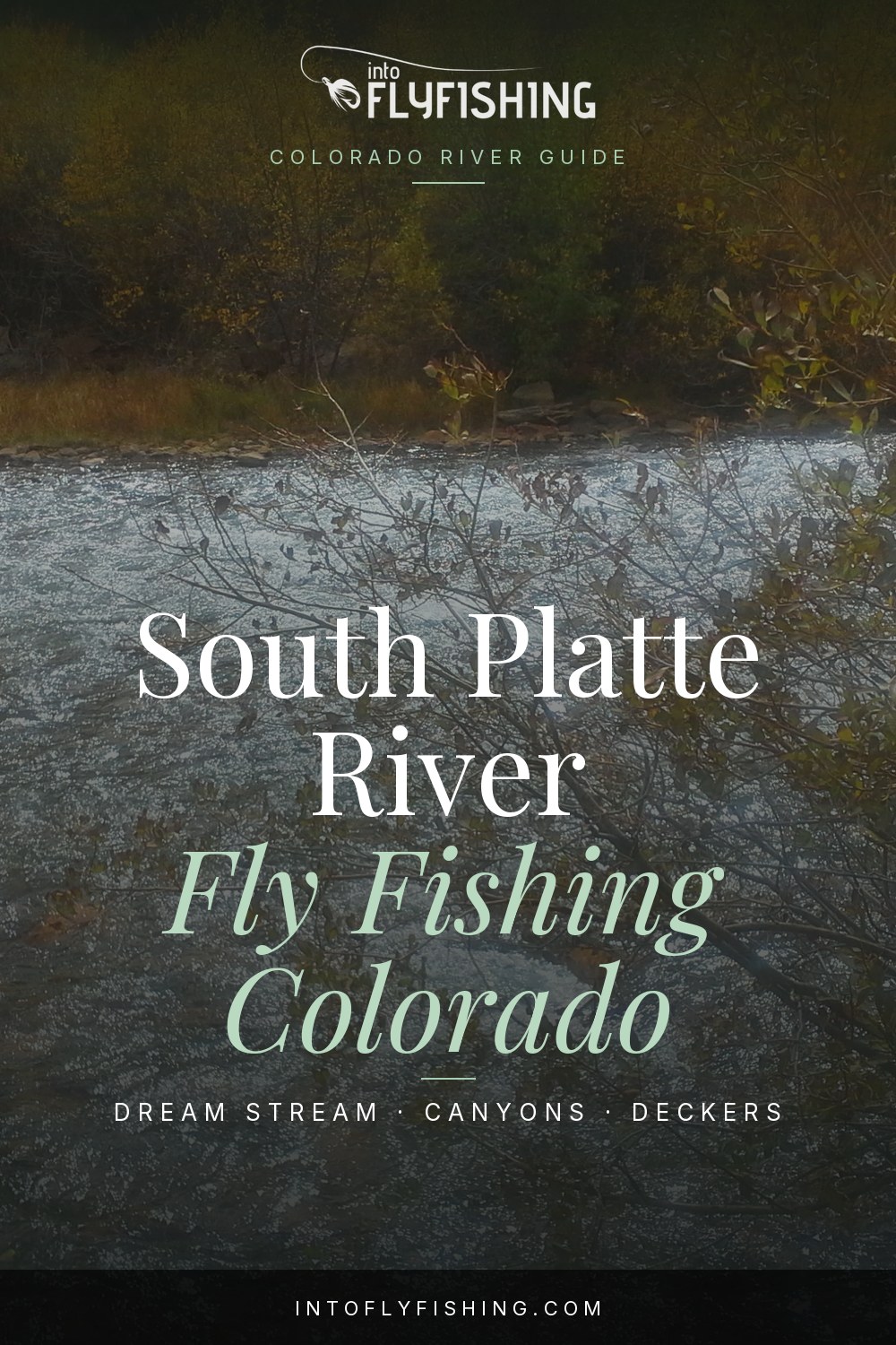 South Platte River Colorado guide pin. South Platte River in Park County, Colorado. Photo: Hogs555, CC BY-SA 3.0.